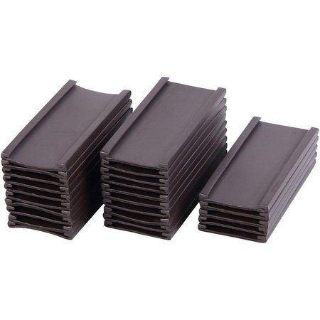 MASTERVISION Magnetic Data Cards, 1"x2", Black 12PK BVCFM1310